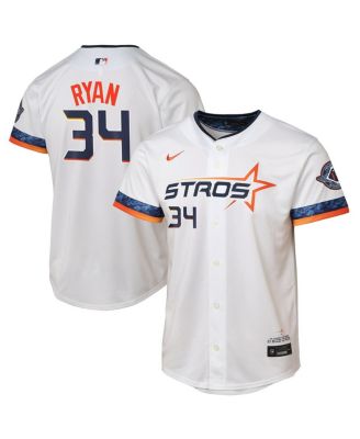 Nike - Big Boys and Girls Nolan Ryan White Houston Astros 2025 City Connect Limited Player Jersey