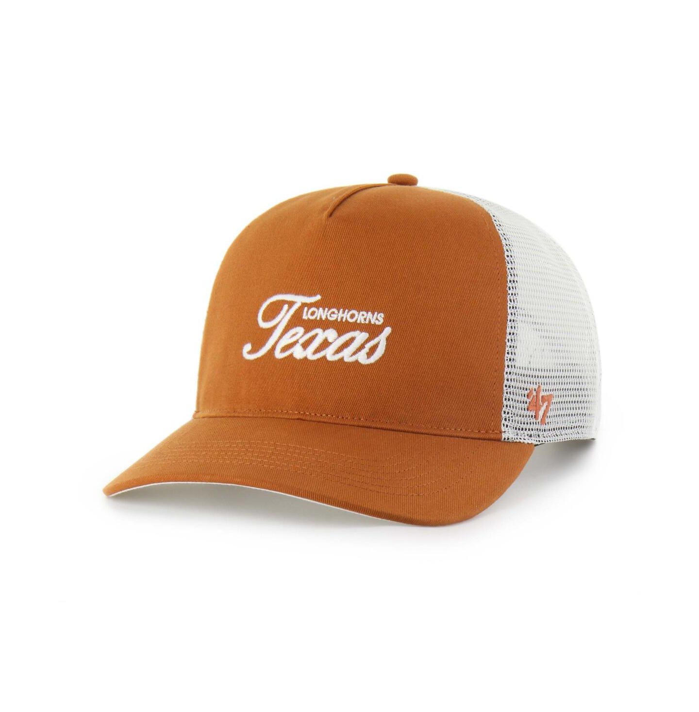Кепка '47 Brand Burnt Orange Texas Longhorns Contemporary Basics Foundation Trucker Hitch Adjustable Hat — фото 2