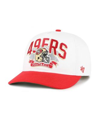 '47 Brand - Big Boys and Girls&nbsp;White/Scarlet San Francisco 49ers Prime Play Hitch Adjustable Hat