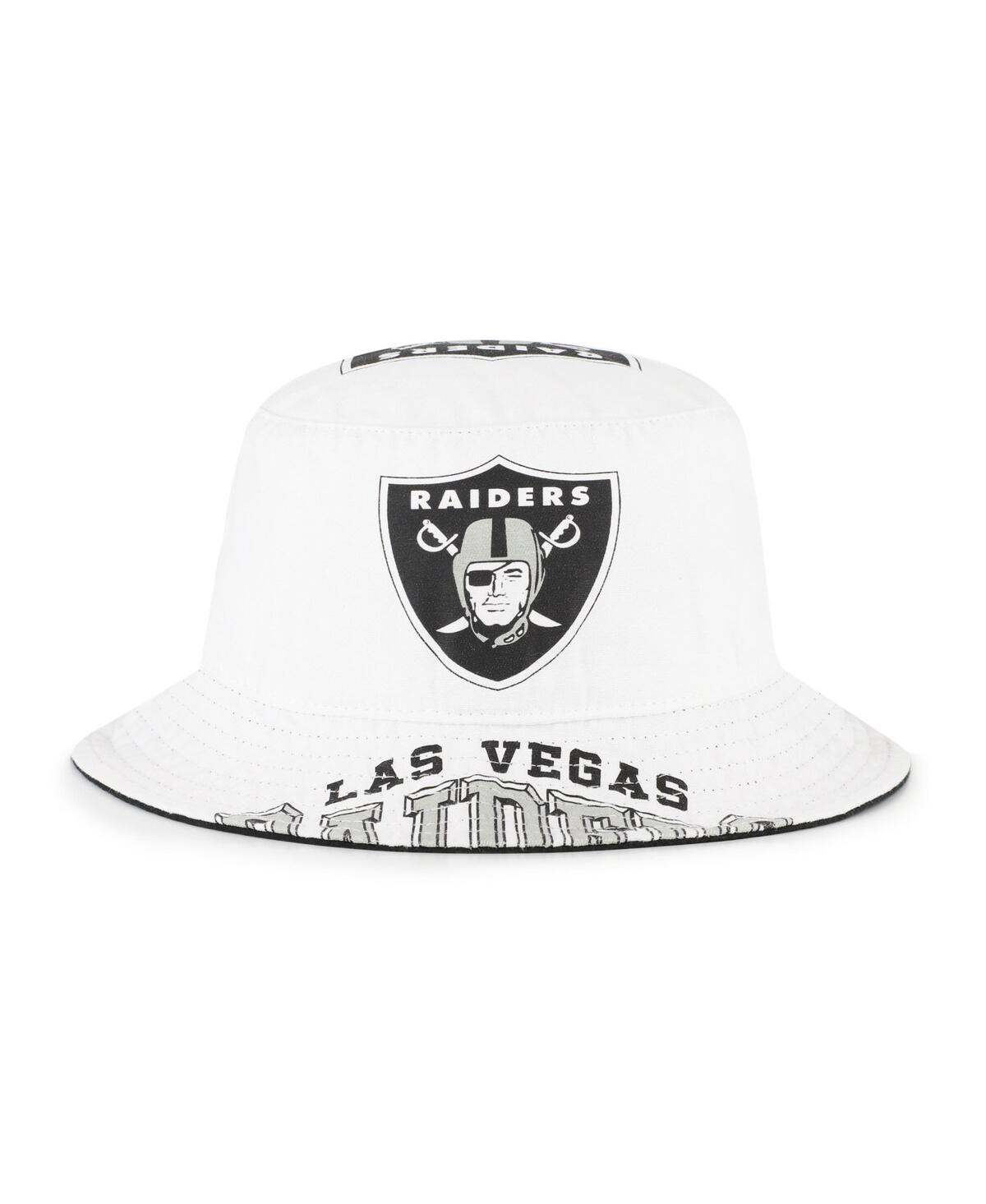 47 Brand Women's White Las Vegas Raiders Energize Bucket Hat In Neutral