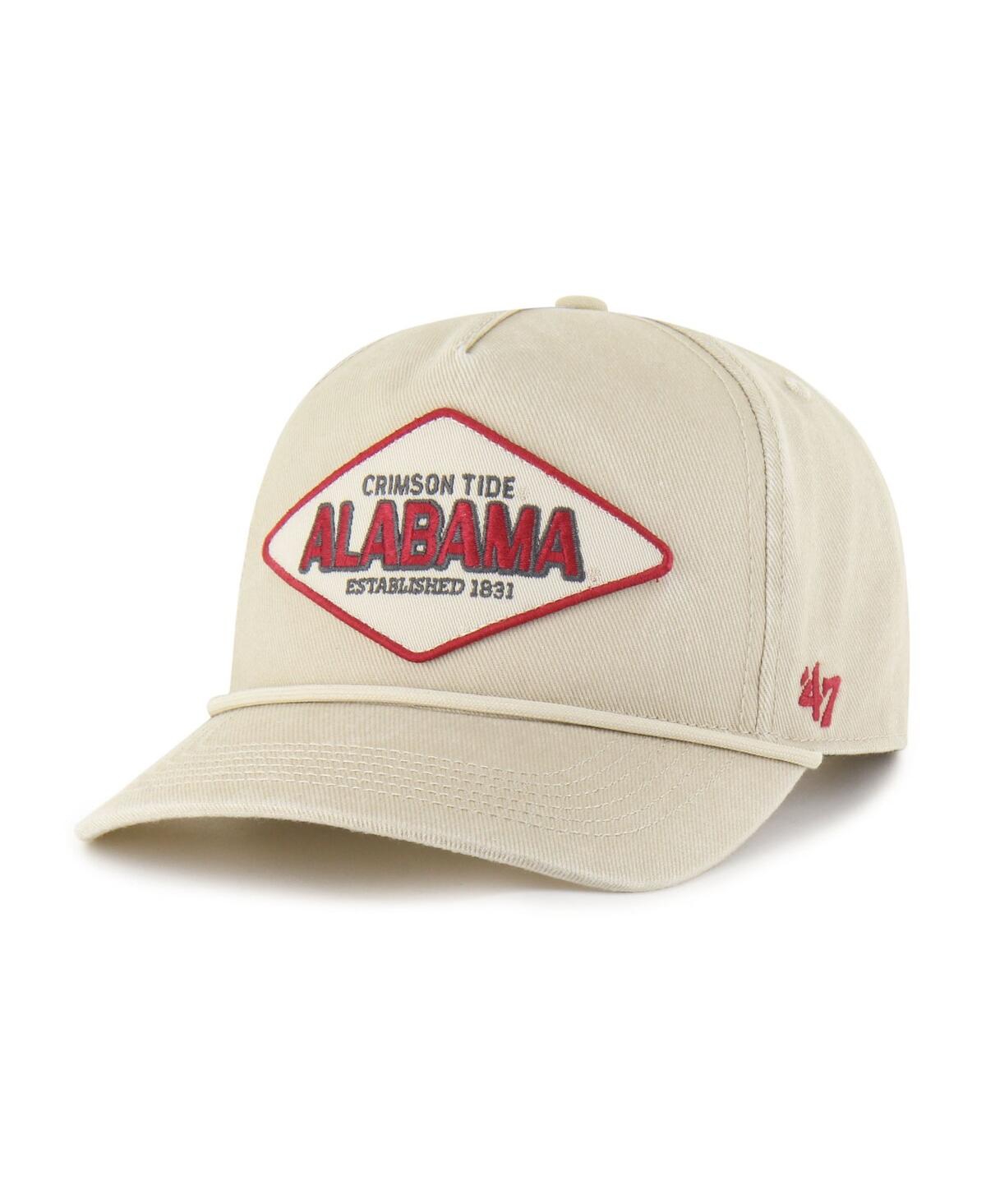 47 Brand Men's And Women's Cream Alabama Crimson Tide Outdoorsmen Cairn Hitch Adjustable Hat In Neutral