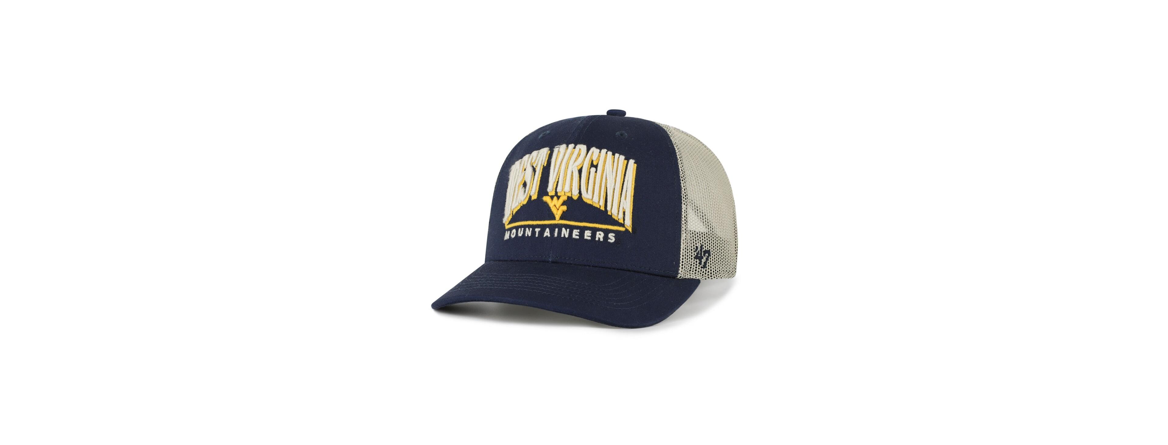 '47 Brand Men's Navy West Virginia Mountaineers Arid Adjustable Trucker Hat