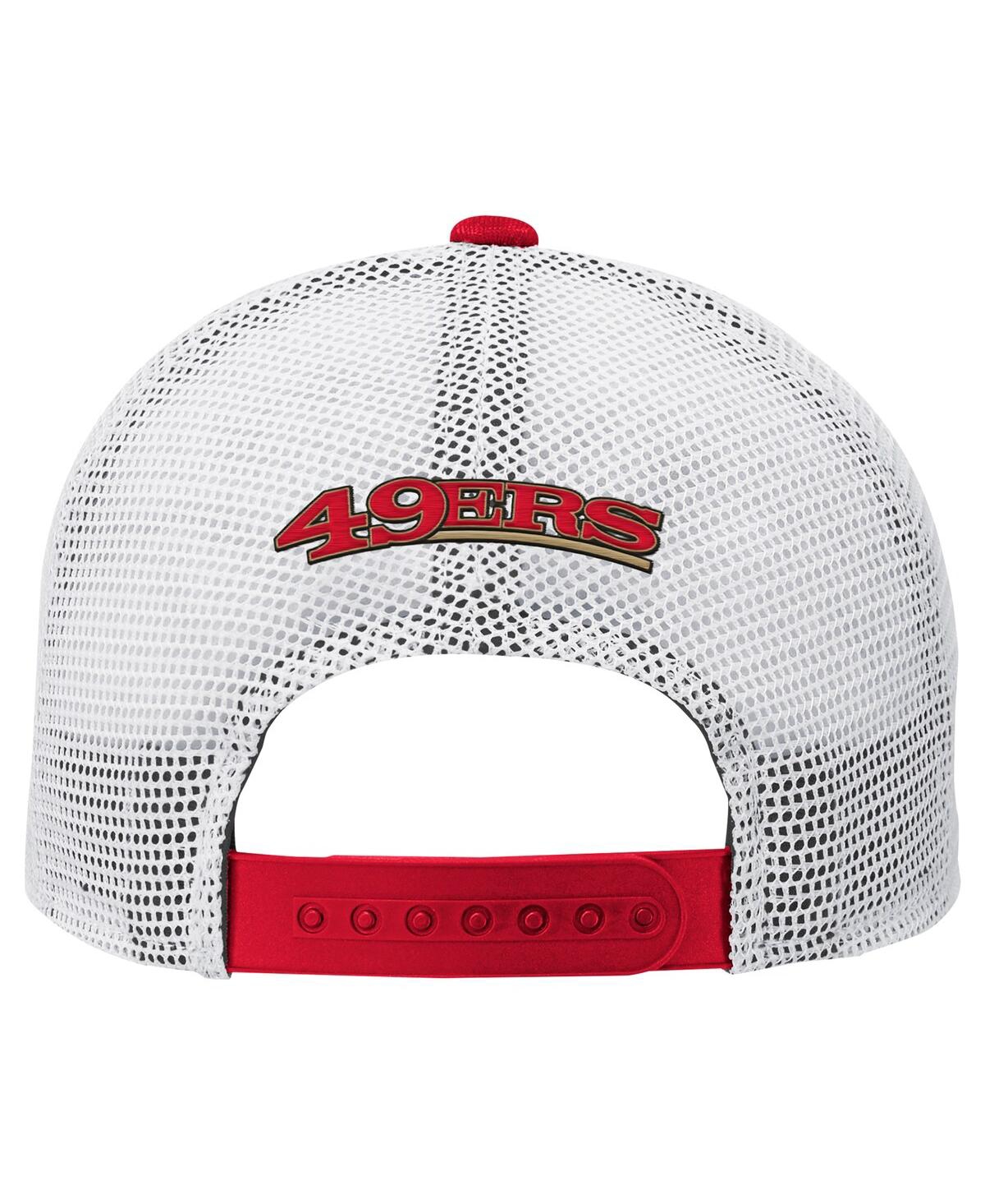 Outerstuff Preschool Scarlet San Francisco 49ers Core Lockup Trucker Adjustable Hat In Red