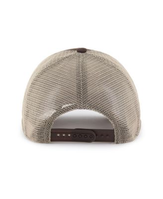 Men's Brown/Natural Cleveland Browns Flagship MVP Trucker Adjustable Hat