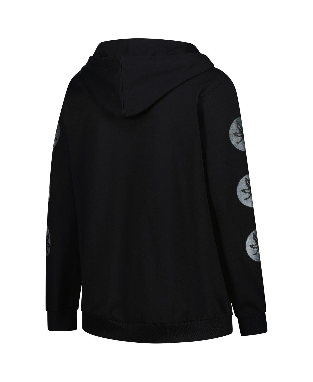 Fanatics Women's Black Ohio State Buckeyes Plus Size Sleeve Hit Pullover Hoodie In Black