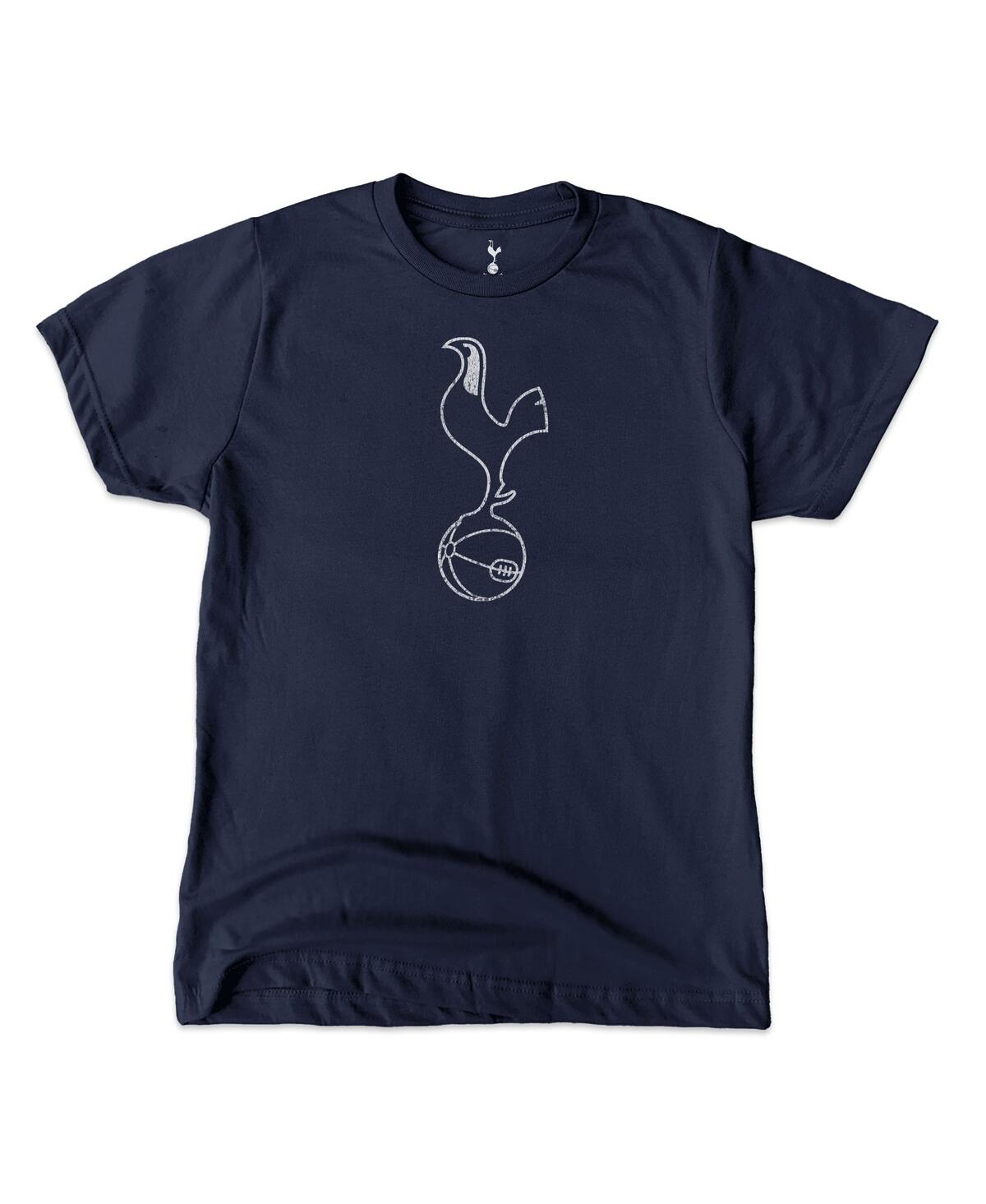 1863FC Big Boys and Girls Navy Tottenham Hotspur Full Color T-Shirt