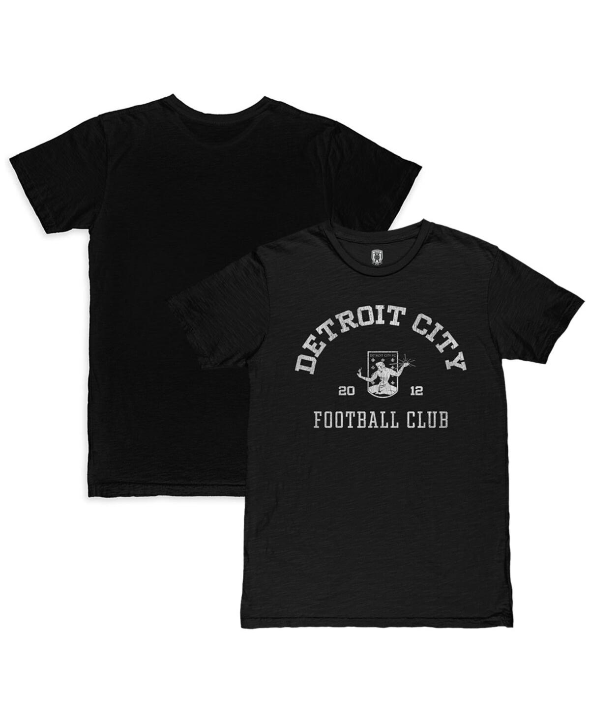 1863FC Men's Black Detroit City Fc Established Slub T-Shirt