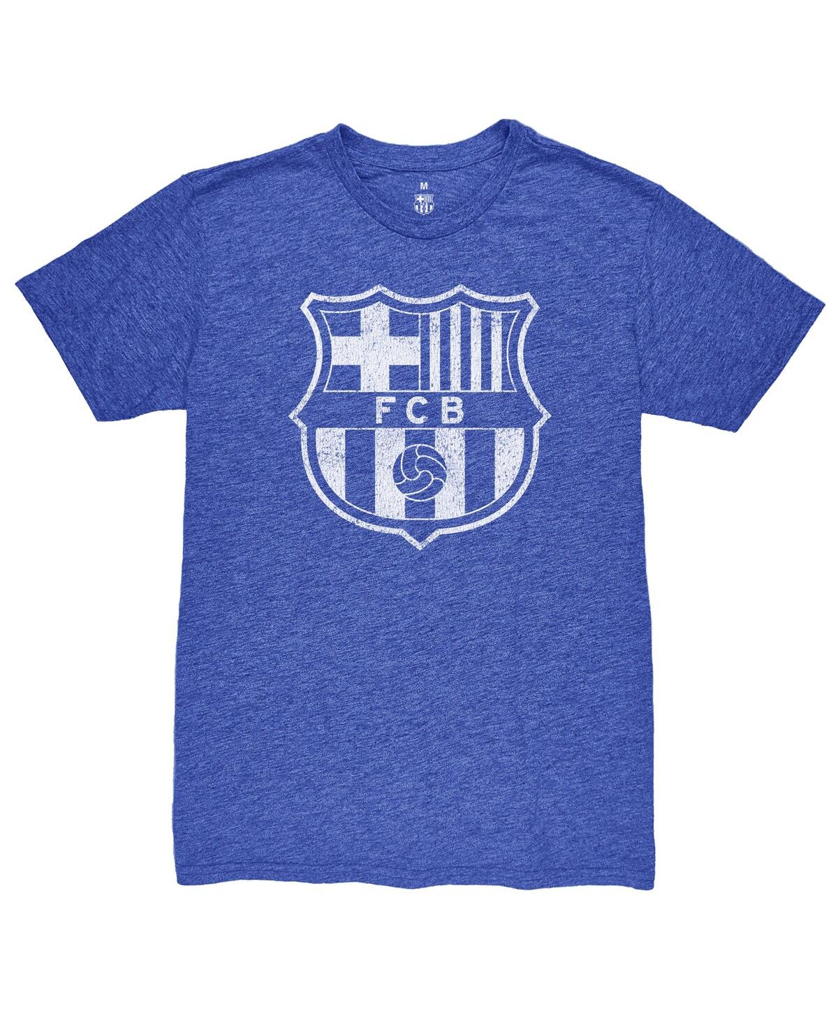 1863fc Men's Lamine Yamal Heather Royal Barcelona Player Name Number Twisted Tri-blend Slub T-shirt In Blue