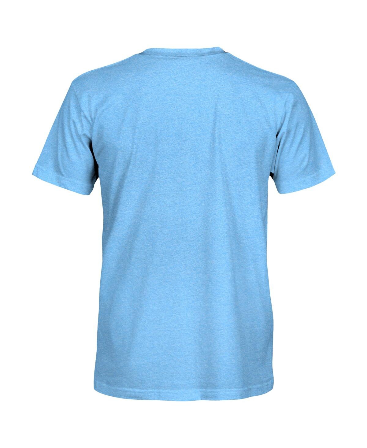 1863fc Men's Sky Blue Manchester City Color Crest Twisted Tri-blend Slub T-shirt In Blue