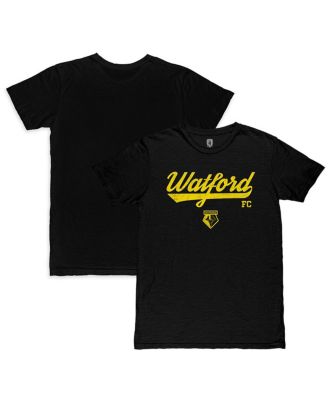 1863FC - Men's Black Watford Script Slub T-Shirt