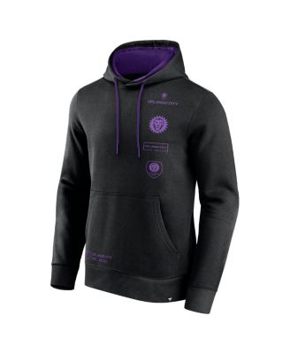 Men's Black Orlando City SC Halftime Pullover Hoodie