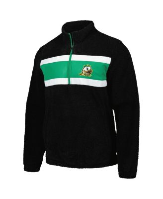 Men's Black Oregon Ducks Pinch Runner Half-Zip Hoodie