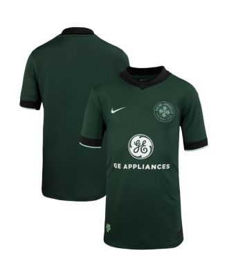 Nike - Big Boys and Girls Forest Green Racing Louisville FC 2025 The Roots Kit Stadium Replica Jersey