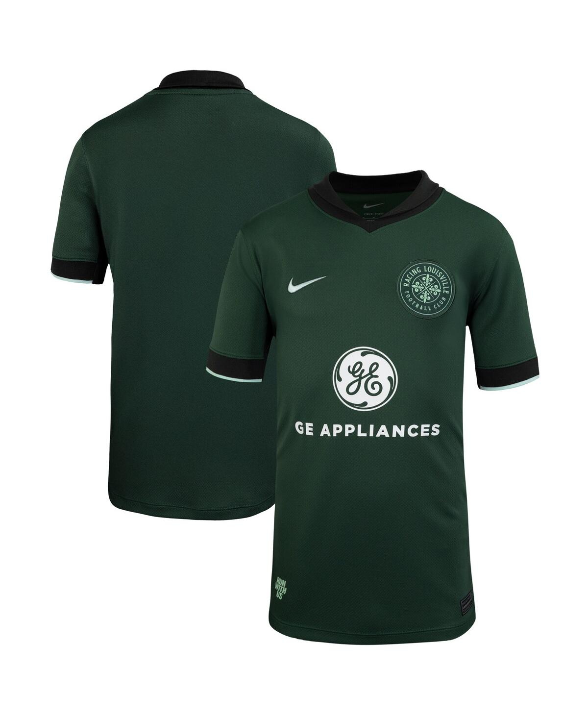 Nike Big Boys and Girls Forest Green Racing Louisville Fc 2025 The Roots Kit Stadium Replica Jersey