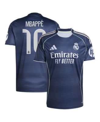 adidas - Men's Kylian Mbapp&eacute; Blue Real Madrid 2025/26 Away Replica Player Jersey