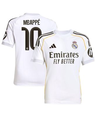 adidas - Big Boys and Girls Kylian Mbapp&eacute; White Real Madrid 2025/26 Home Replica Player Jersey
