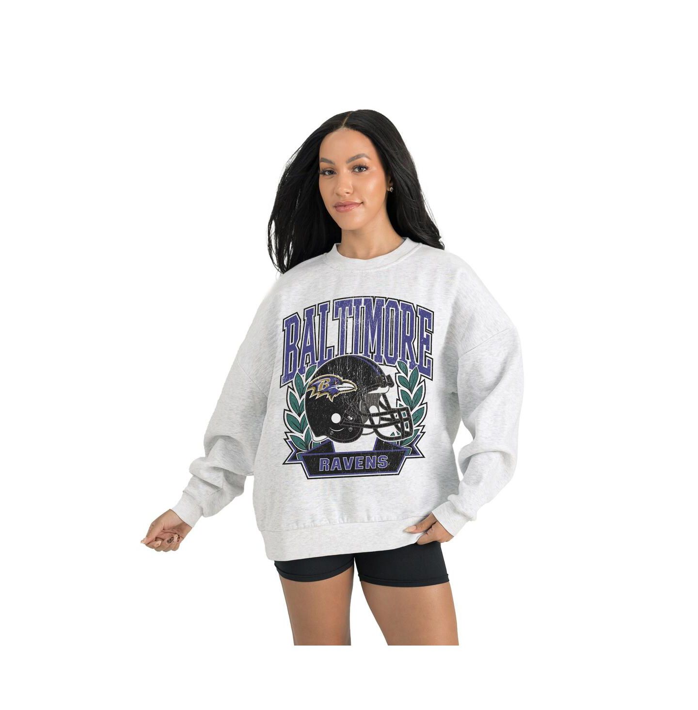 Женский флисовый свитшот Gameday Couture Baltimore Ravens Heritage Premium, серый — фото 1