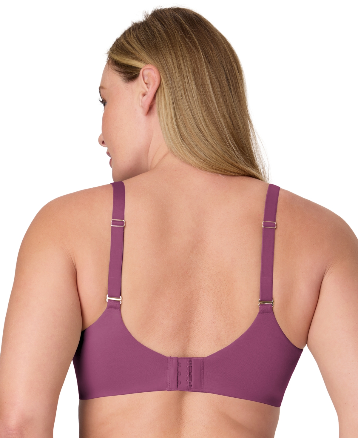 Bali Women's Cotton Collection Underwire T-shirt Bra Df3421 In Purple