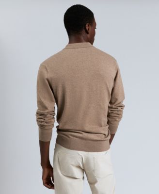 Men's Long Sleeve Polo Sweater
