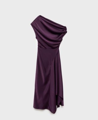 Women's Asymmetrical Satin Dress