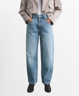 MANGO - Women's High-Rise Balloon Jeans