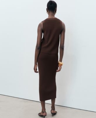 Women's Fine Knit Midi Skirt