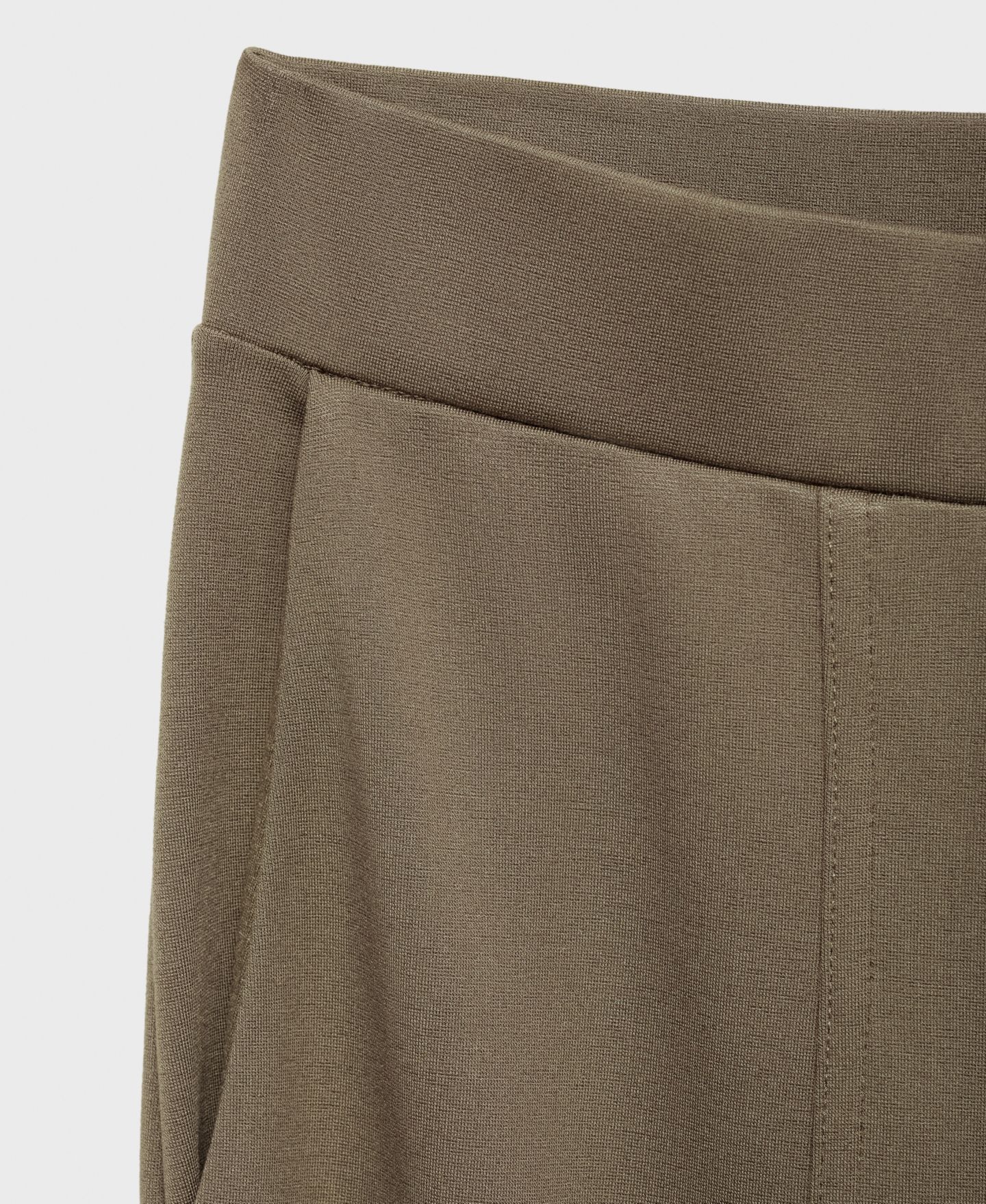 Женские брюки Mango Elastic Waist Jogger, цвет: Средний коричневый — фото 5