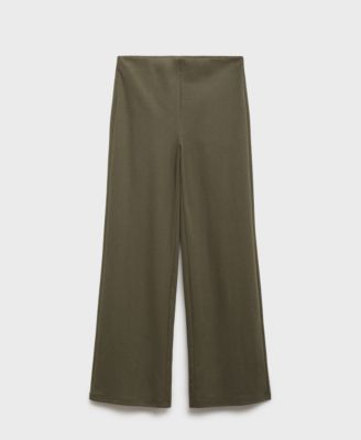 Women's Elastic Waist Straight-Fit Pants