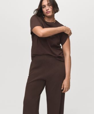 Women's Straight-Fit Cotton Pants