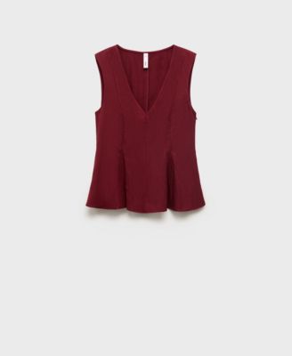 Women's Lyocell Peplum Top