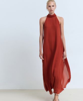 Women's Bow Neck Long Dress