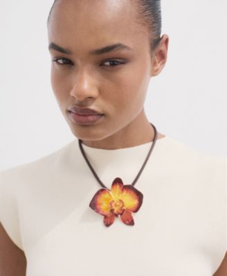 Women's Perkins Collar Flared Knit Dress