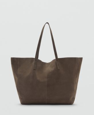 Women's Suede Shopper Bag