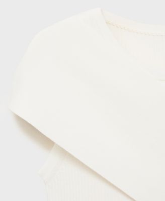 Women's Asymmetrical Sleeves Knitted Dress