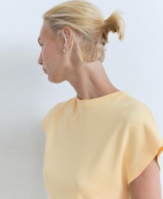 Women's Short-Sleeved Fine-Knit Sweater