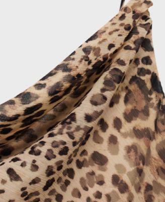 Women's Animal Print Ruffle Dress