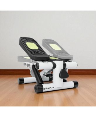 Mini Stepper with Resistance Bands and Adjustable Height for Exercise at Home