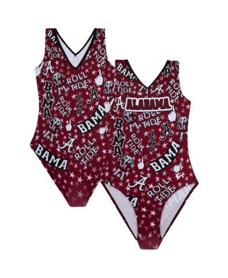 GK Elite - Big Boys and Girls Crimson Alabama Crimson Tide Elite Spirit Leotard