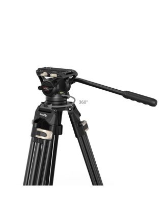 AD-01 3751B 3-Section Heavy-Duty Aluminum Tripod with Fluid Head