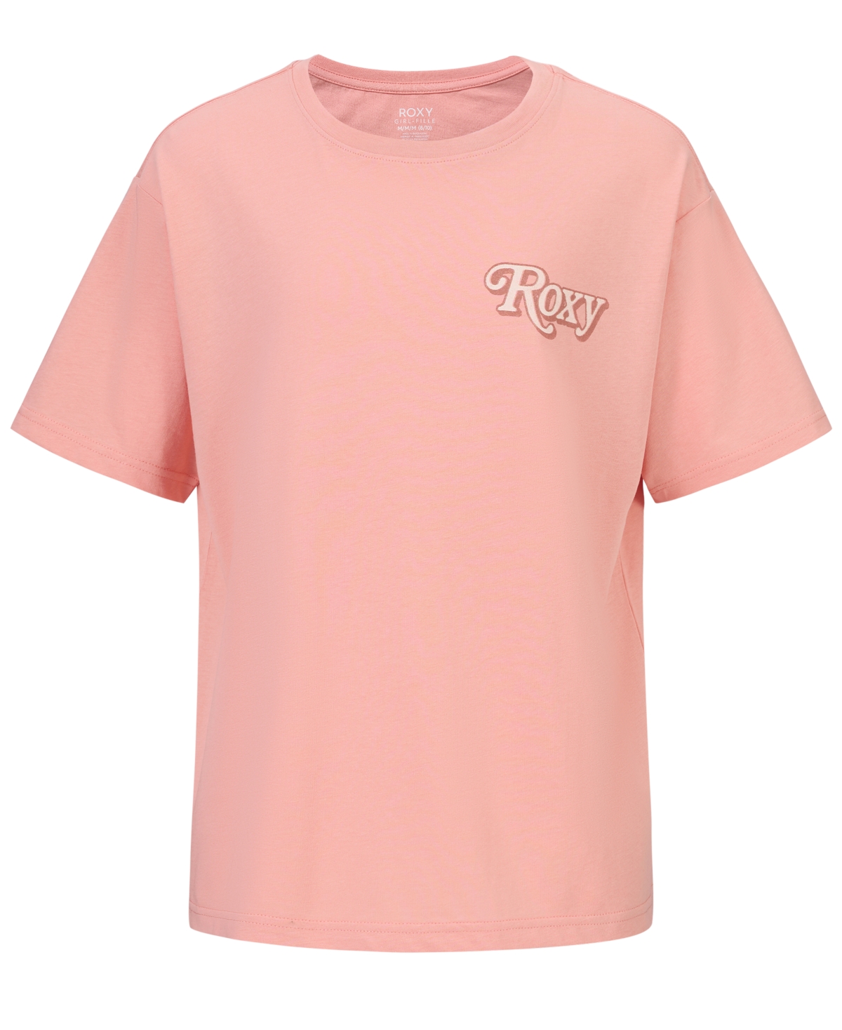Roxy Kids' Wavy Daze Oversize Graphic T-shirt In Pink