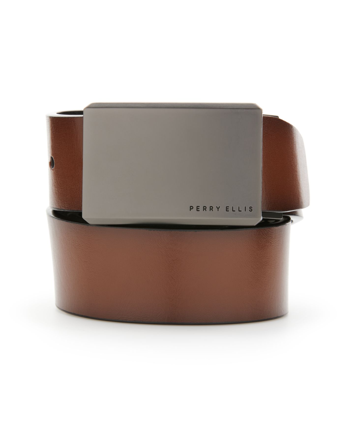 Мужской ремень Perry Ellis Portfolio Plaque Reversible Belt — фото 1