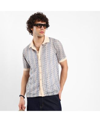 Men's Ditsy Floral Knit Shirt