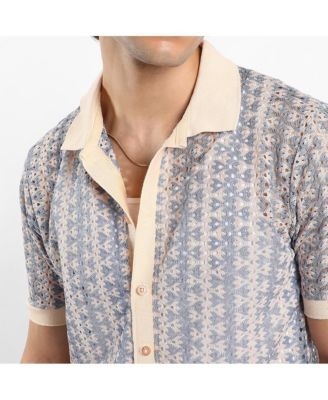 Men's Ditsy Floral Knit Shirt