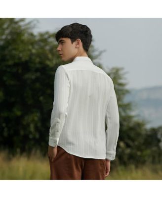 Men's Ridge-Striped Shirt