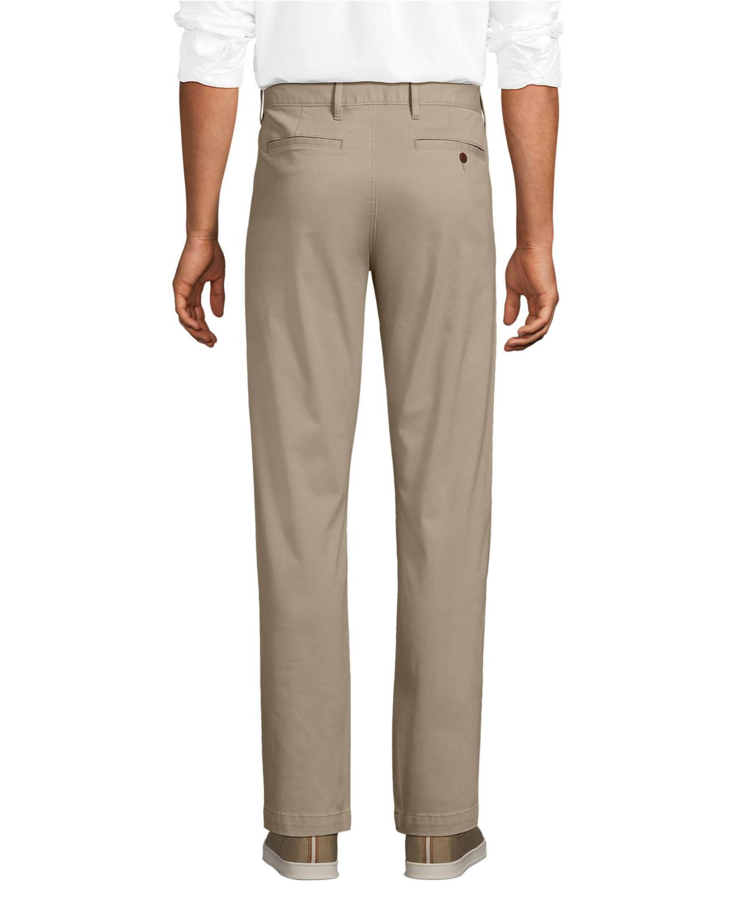 Мужские брюки Lands' End Knockabout Athletic Fit Chino Pant, цвет: Хаки — фото 2