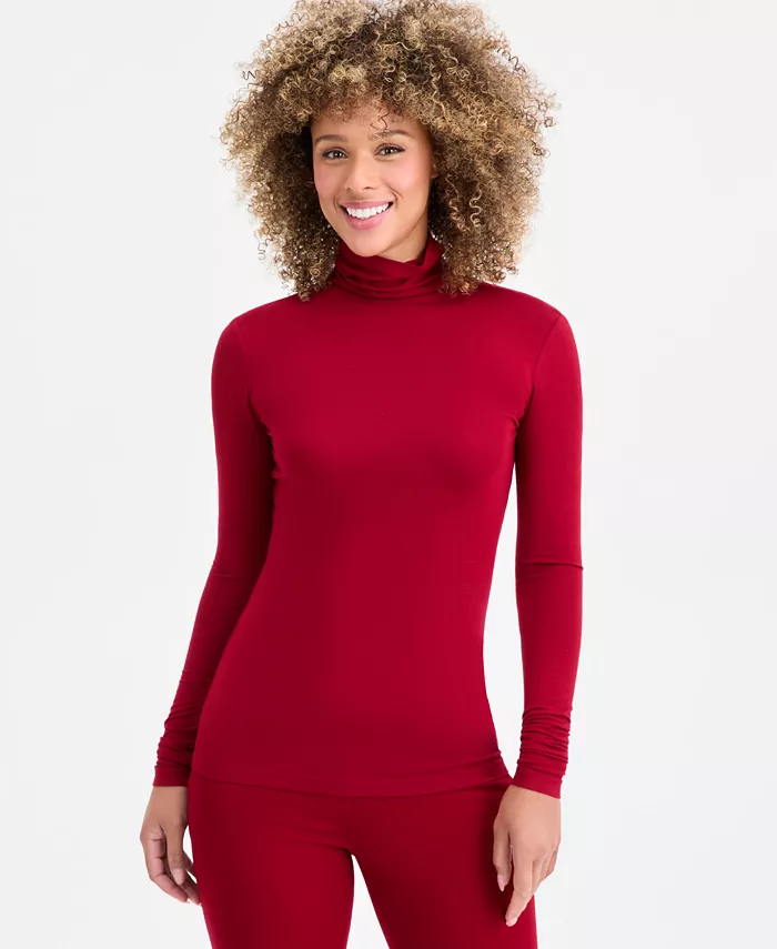 Women's Long-Sleeve Seamless Turtleneck