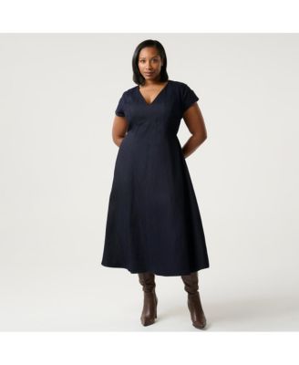 Abbie Denim Midi Dress