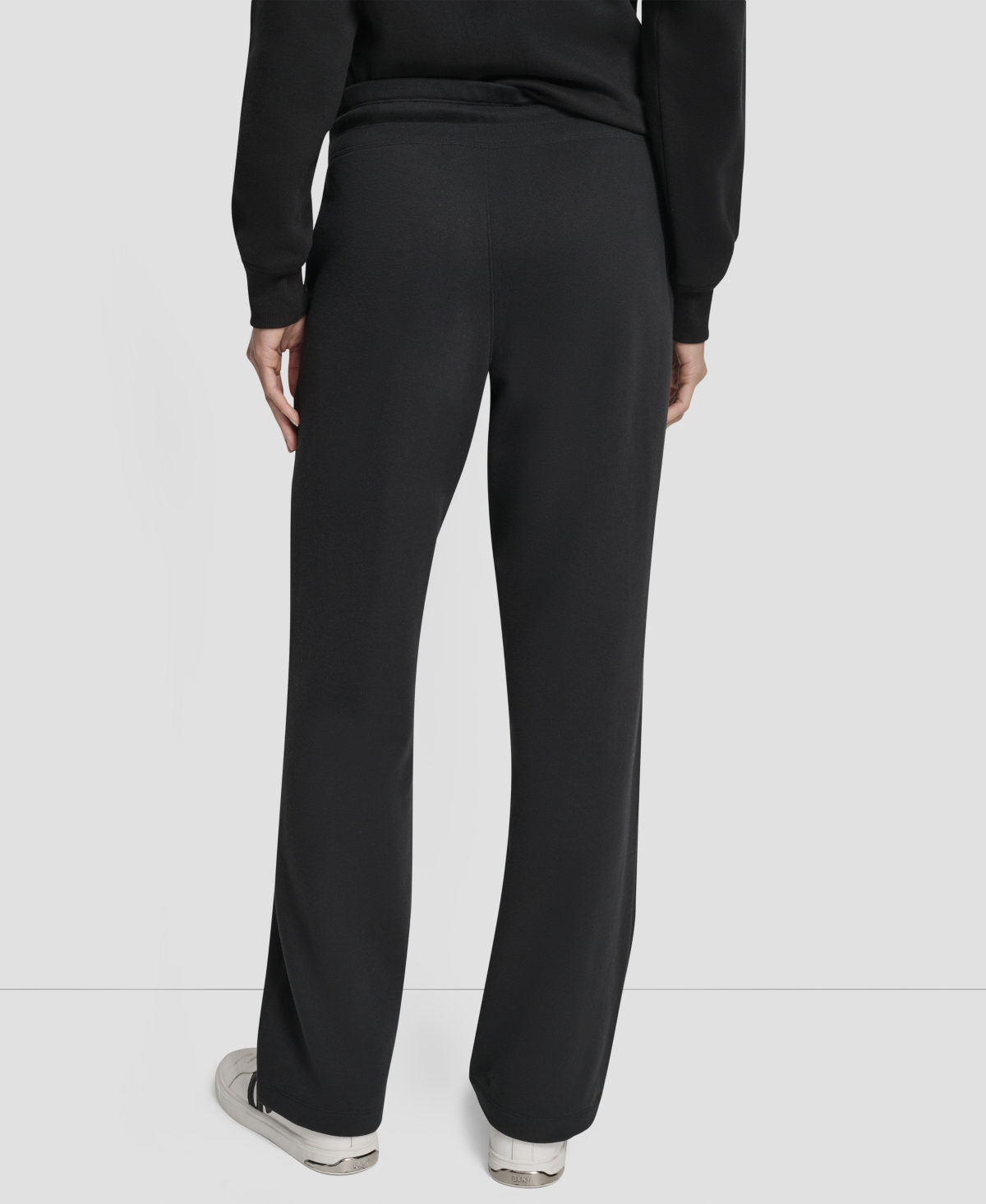 Dkny Women's Sport Stacked Transfer Logo Track Pants In Black