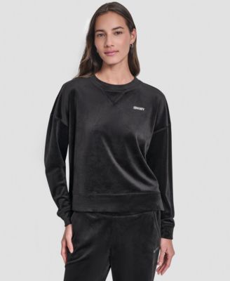 Women's Platinum Velour Crewneck Sweatshirt