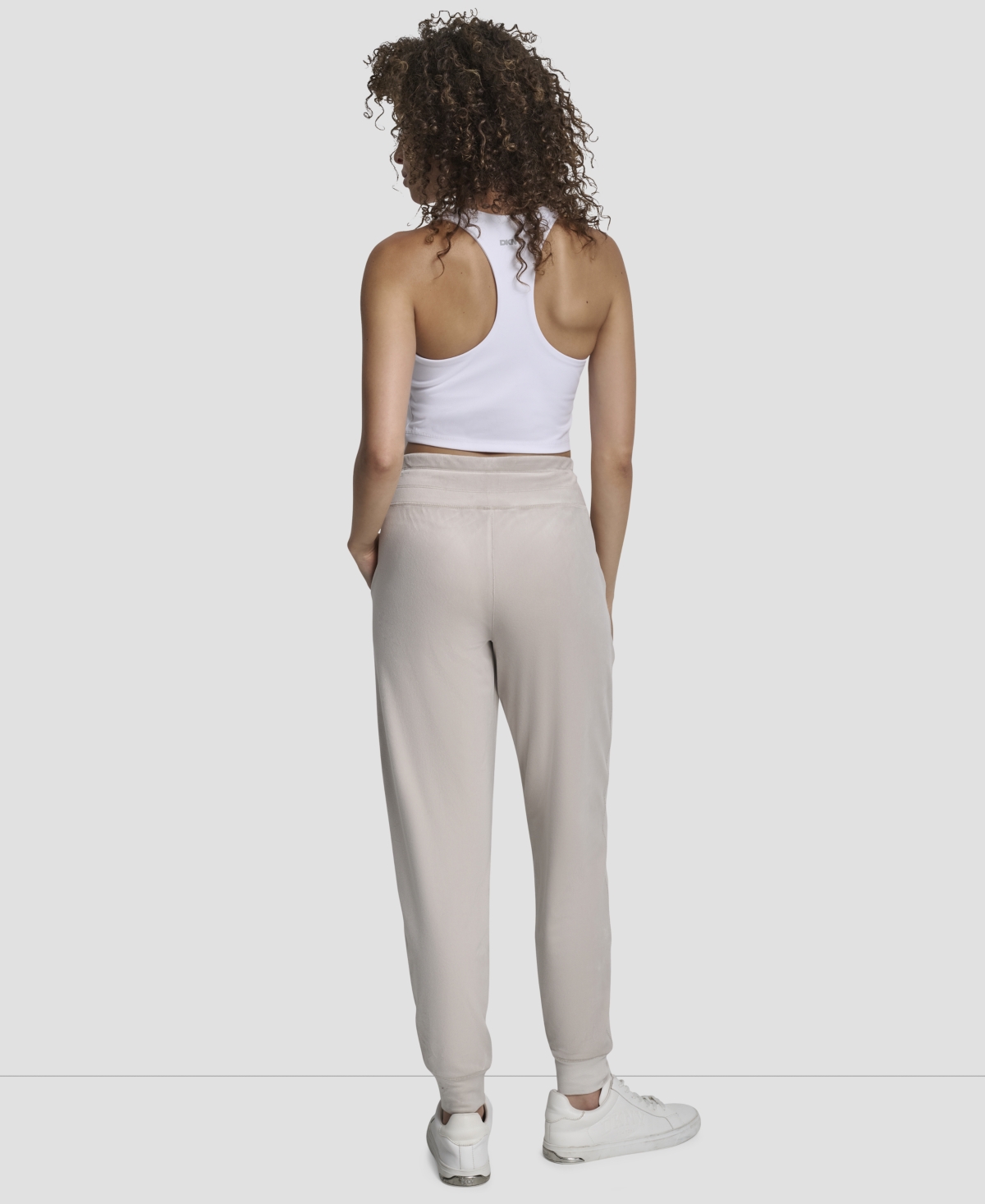 Dkny Ankle Length Jogger Pant In Gray